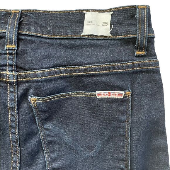 HUDSON Nico Super Skinny Midrise Jeans Size 25 Dark Wash - Picture 7 of 8